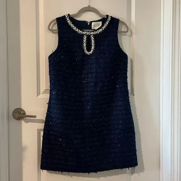Lilly Pulitzer Ronan Metallic Tweed Romper Size 4 - Picture 7 of 15